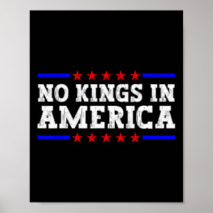 Keine Könige in Amerika Trump Widerstehen Retro Vi Poster