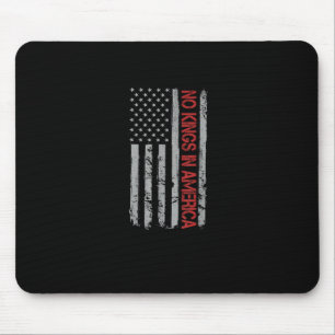 Keine Könige in Amerika US-Flagge im Vintage-Retro Mousepad