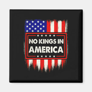 Keine Könige In Amerika Us Flagge Muster Politisch Magnet