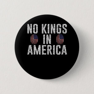 Keine Könige in Amerika USA-Flagge Fingerabdruck K Button