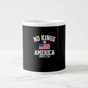 Keine Könige in Amerika USA-Flagge Retro Cooler St Jumbo-Tasse