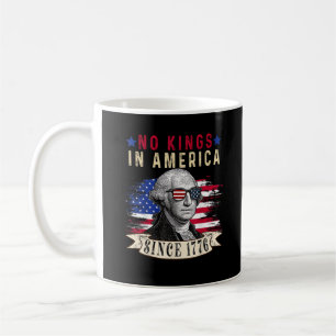 Keine Könige in Amerika USA-Flagge Retro Cooler St Kaffeetasse