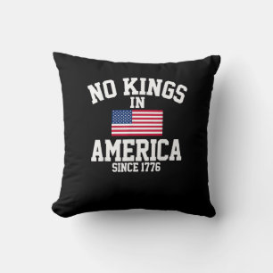 Keine Könige in Amerika USA-Flagge Retro Cooler St Kissen