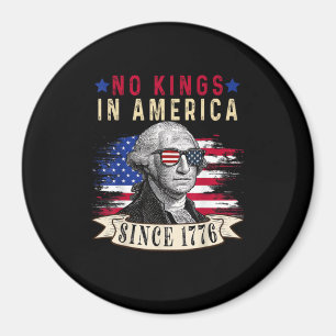 Keine Könige in Amerika USA-Flagge Retro Cooler St Magnet