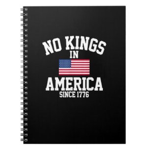 Keine Könige in Amerika USA-Flagge Retro Cooler St Notizblock