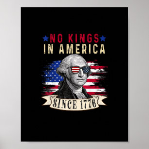 Keine Könige in Amerika USA-Flagge Retro Cooler St Poster