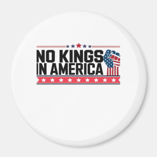 Keine Könige in Amerika USA Minimal Clean Magnet