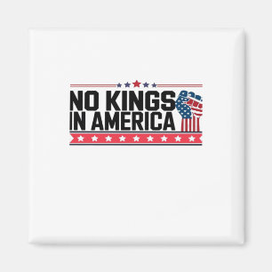 Keine Könige in Amerika USA Minimal Clean Magnet