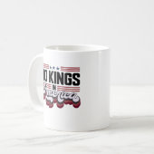 Keine Könige in Amerika USA Patriotisches Design Kaffeetasse (Vorderseite Links)