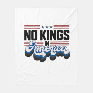 Keine Könige in Amerika USA Retro Klassiker Fleecedecke
