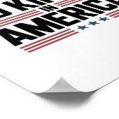 Keine Könige in Amerika USA Retro Klassiker Poster (Ecke)