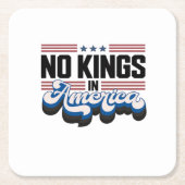 Keine Könige in Amerika USA Retro Klassiker Rechteckiger Pappuntersetzer (Vorderseite)