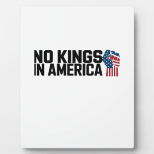 Keine Könige in Amerika USA Vintage-Grafik Fotoplatte