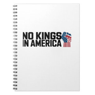 Keine Könige in Amerika USA Vintage-Grafik Notizblock