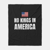 Keine Könige In Amerika Vereinigte Staaten Unabhän Fleecedecke (Vorderseite)