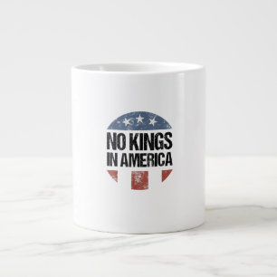 Keine Könige In Amerika Vintage Patriotisch Keine  Jumbo-Tasse