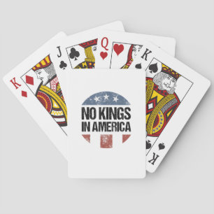 Keine Könige In Amerika Vintage Patriotisch Keine Spielkarten
