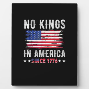 Keine Könige In Amerika Vintage Patriotisch Unabhä Fotoplatte