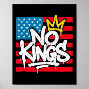 Keine Könige in Amerika widerstehen Trump Protest Poster