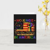 Keine Könige in Amerika Wir, das politische Shirt Karte (Gelbe Blume)