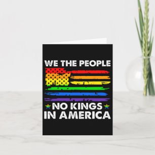 Keine Könige in Amerika Wir, das politische Shirt Karte