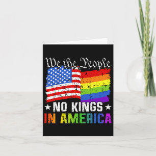 Keine Könige in Amerika Wir, das politische Shirt Karte