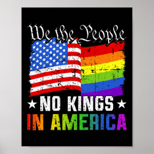 Keine Könige in Amerika Wir, das politische Shirt  Poster