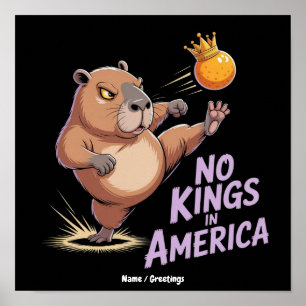 Keine Könige In Amerika Wir Das Volk Lustig Politi Poster