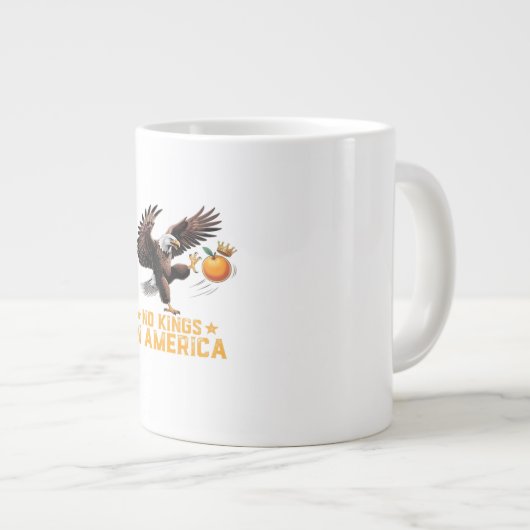 Keine Könige In Amerika Wir, Das Volk Politisch Re Jumbo-Tasse (Vorderseite Rechts)