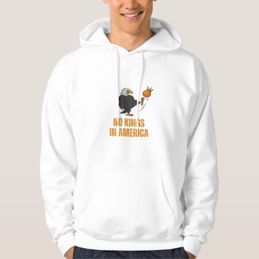 Keine Könige In Amerika Wir Das Volk Politisch Vin Hoodie (Vorderseite)