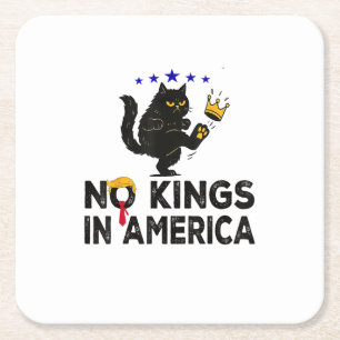 Keine Könige In Amerika Wir Das Volk Politische Mi Rechteckiger Pappuntersetzer