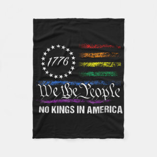 Keine Könige in Amerika Wir, die politische Fahne Fleecedecke