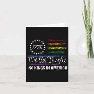Keine Könige in Amerika Wir, die politische Fahne  Karte