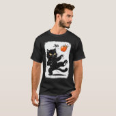 Keine Könige in Amerika Wir Menschen Black Cat Mem T-Shirt (Vorne ganz)