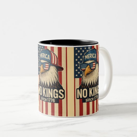 Keine Könige in Amerika Zweifarbige Tasse (VorderseiteRechts)