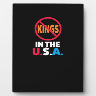 Keine Könige in den USA Fotoplatte