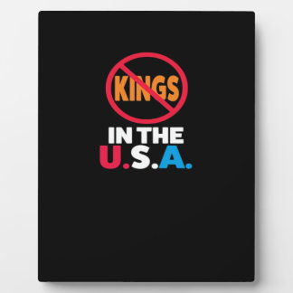 Keine Könige in den USA Fotoplatte