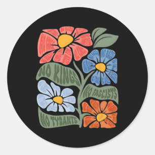 Keine Könige Keine Faschisten Keine Tyrannen Keine Runder Aufkleber