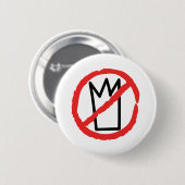 Keine Könige, keine Kronen Demonstration Button (Vorne & Hinten)