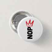 Keine Könige / NEIN-Knopf Button (Vorne & Hinten)
