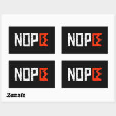 Keine Könige Nope Protest Zeichen horizontalen fet Rechteckiger Aufkleber (Blatt)