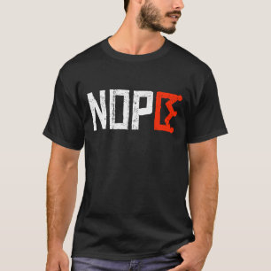 Keine Könige Nope Protest Zeichen horizontalen fet T-Shirt