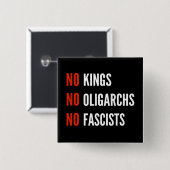 Keine Könige Oligarchen Faschisten Button (Vorne & Hinten)