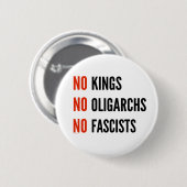 Keine Könige Oligarchen Faschisten Button (Vorne & Hinten)
