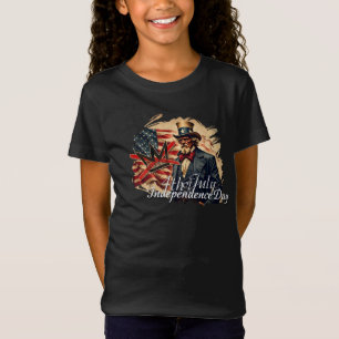 Keine Könige Onkel Sam Unabhängigkeitstag Kunst T-Shirt