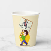 Keine Könige Papiertasse Pappbecher (Rückseite)