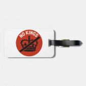 Keine Könige Protest Symbol Gepäckanhänger (Rückseite horizontal)