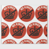 Keine Könige Protest Symbol Geschenkpapier (Flach)