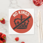 Keine Könige Protest Symbol Serviette (Beispiel)