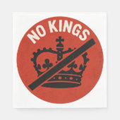 Keine Könige Protest Symbol Serviette (Vorderseite)